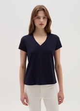 Ovs Solid Colour T-Shirt With V Neck